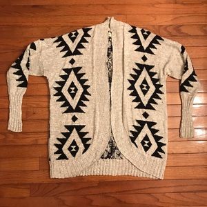 Hollister Geometric Print Cardigan